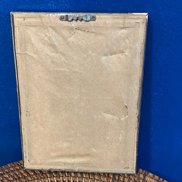 Vintage Framed Cross-Stitch “ Please Brush Your Teeth..” Art Wall Hanging 9”x 7” - Picture 3 of 3